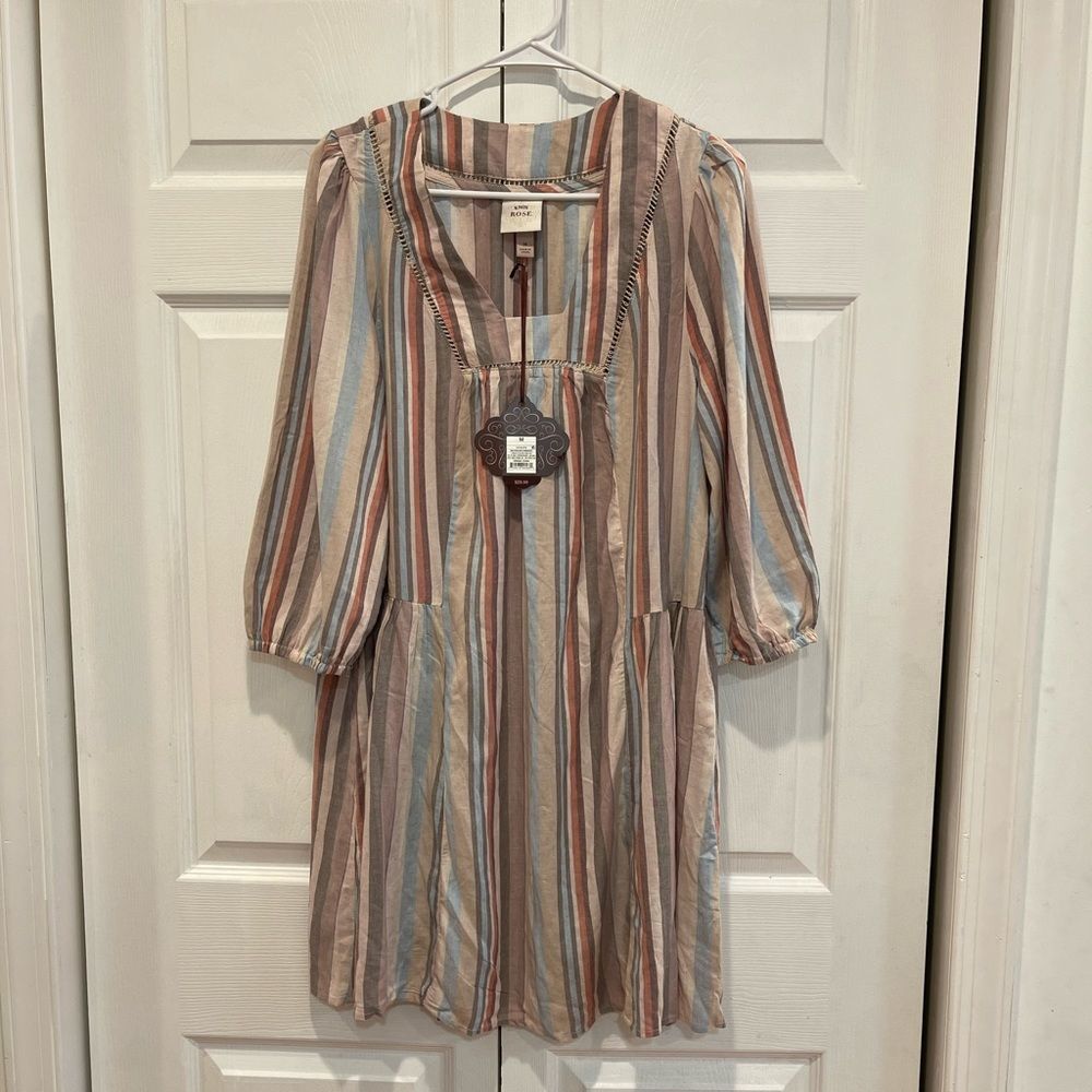 Knox Rose Striped Swing Dress M and L - Picture 6 of 9